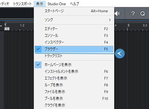 ブラウザをクリックするかF5で表示